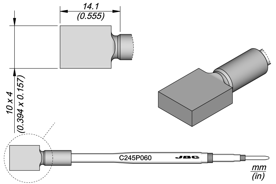 C245P060 - Heat Staking Cartridge 4 x 10